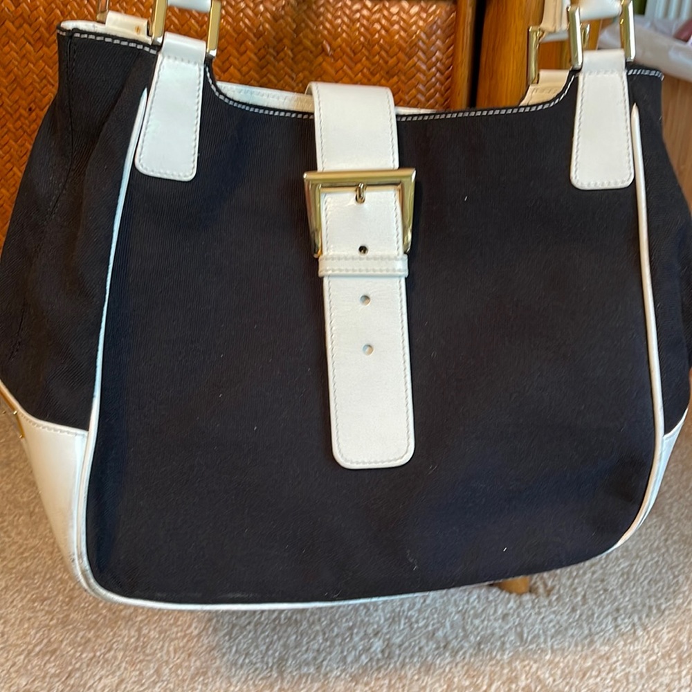 T.Anthony shoulder bag black canvas